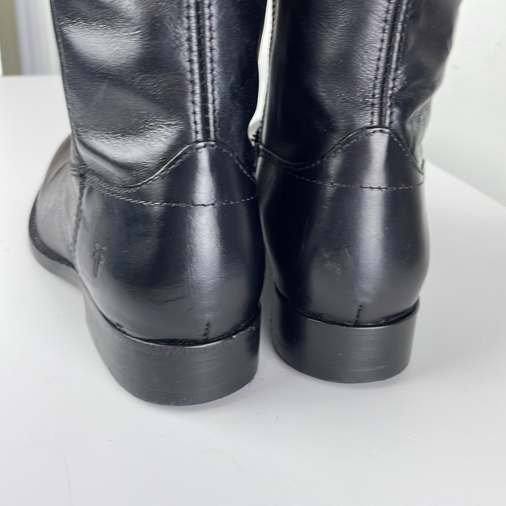 FRYE MELISSA BUTTON INSIDE ZIP Genuine Leather Side Zip Boots NWOT Sz 6 - Picture 14 of 17